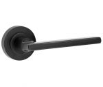 Smooth As Silk Nero Door Handles on Round Rose (JMB600MB)